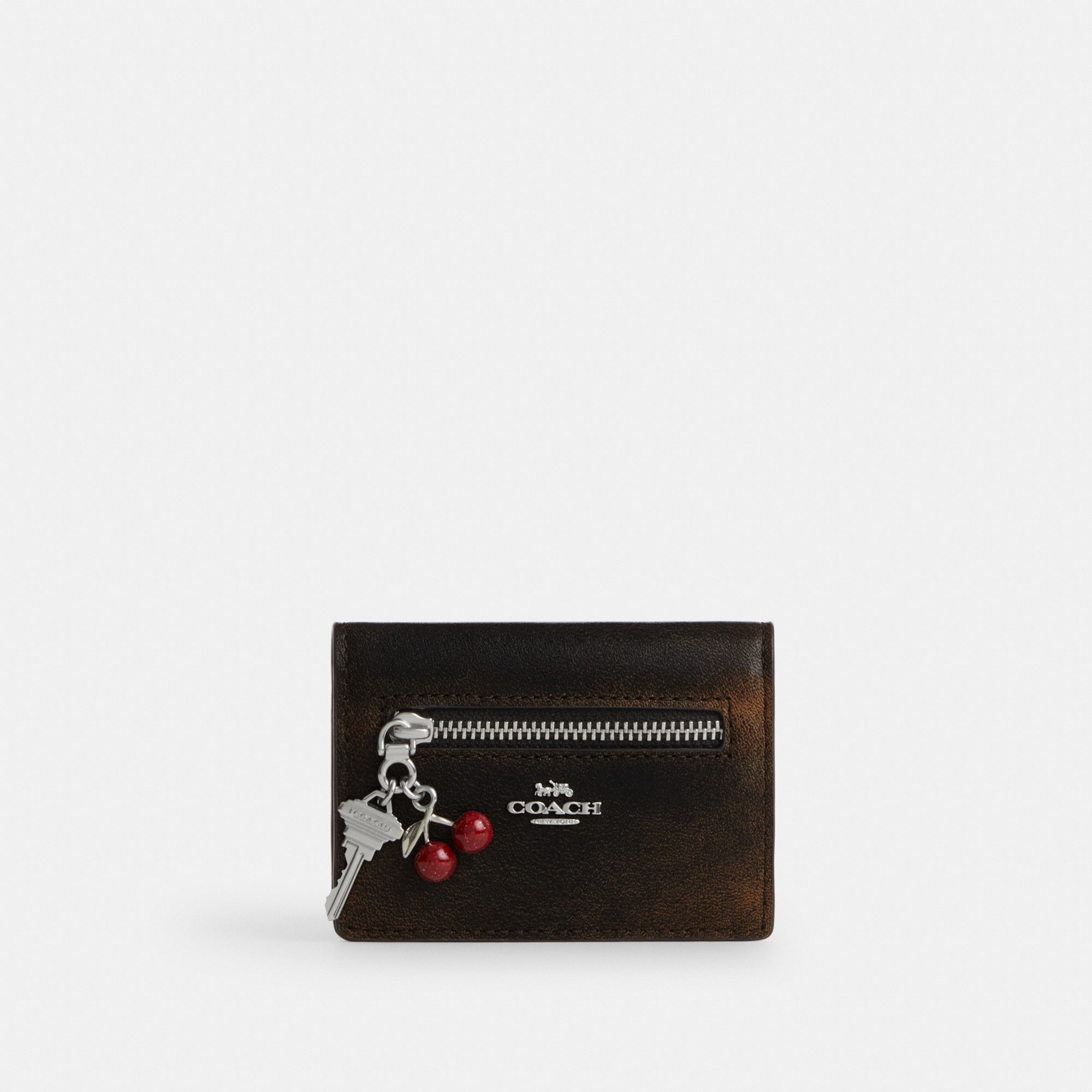 Card Case With Charms In Loved Leather