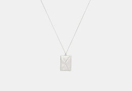 Envelope Pendant Long Necklace