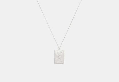 Envelope Pendant Long Necklace