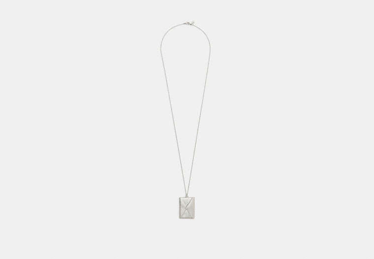 Envelope Pendant Long Necklace