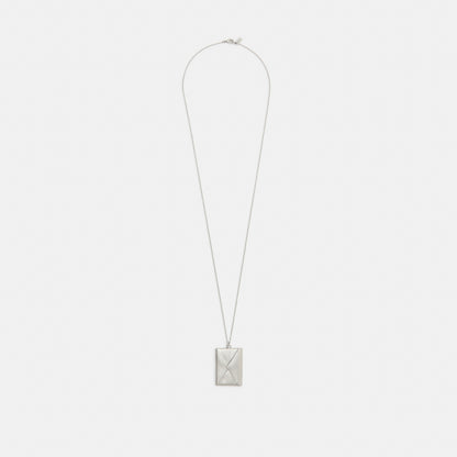 Envelope Pendant Long Necklace