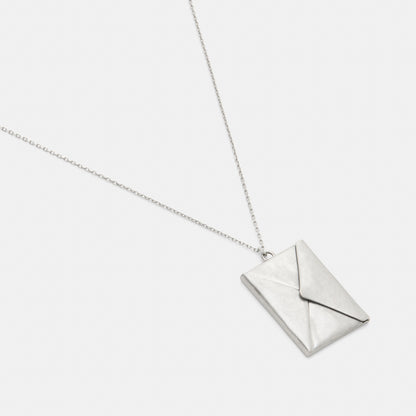Envelope Pendant Long Necklace