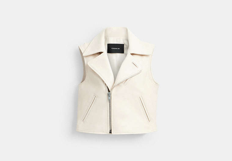 Leather Moto Vest