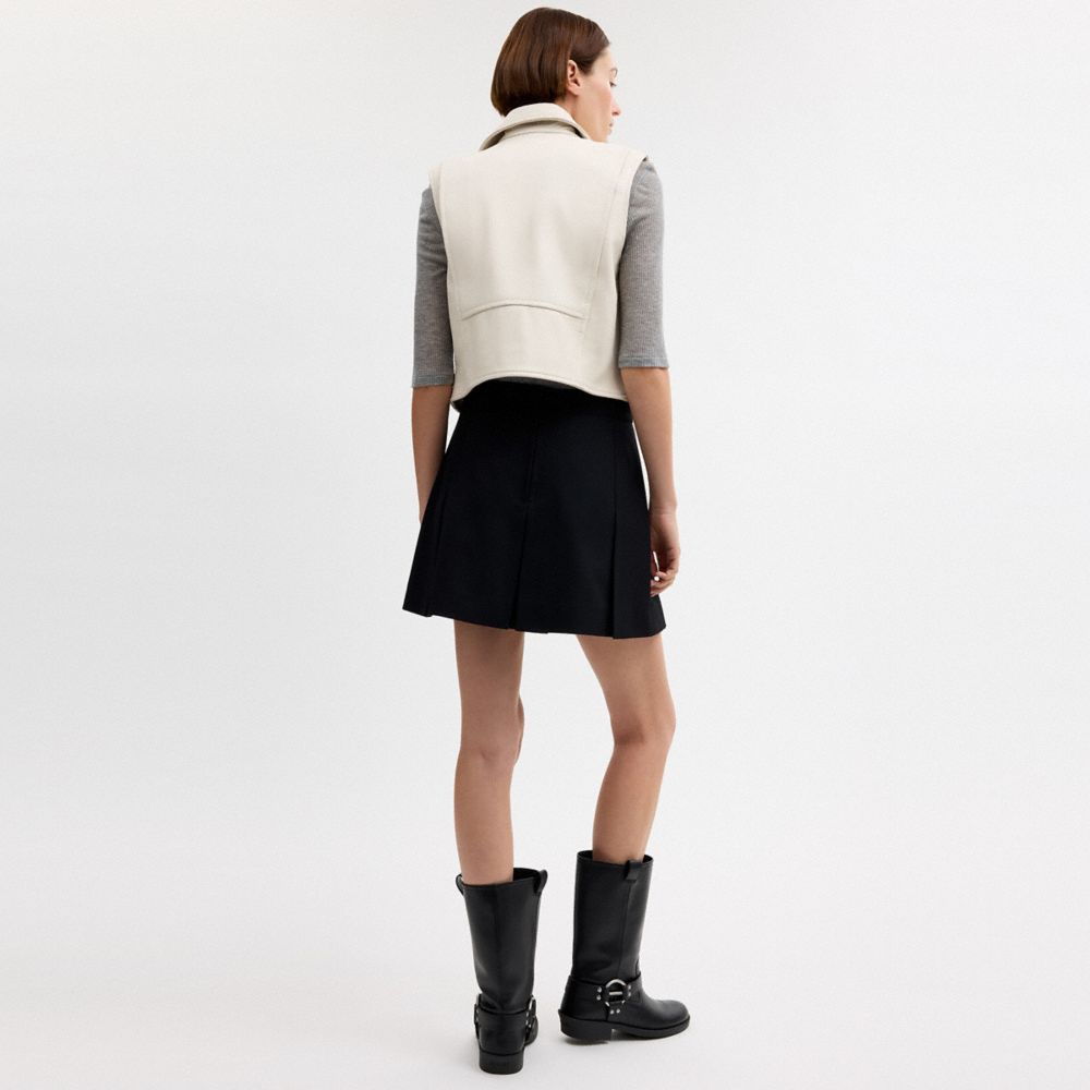 Leather Moto Vest