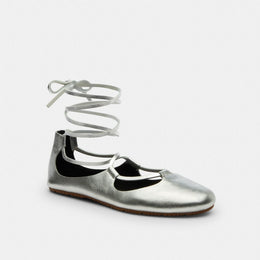 Lace-Up Soft Ballet Flat