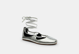Lace-Up Soft Ballet Flat