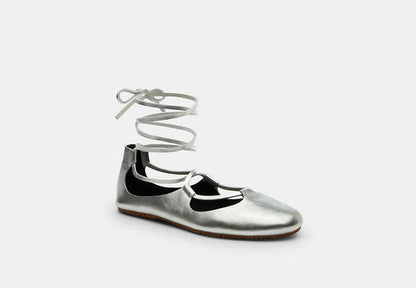 Lace-Up Soft Ballet Flat