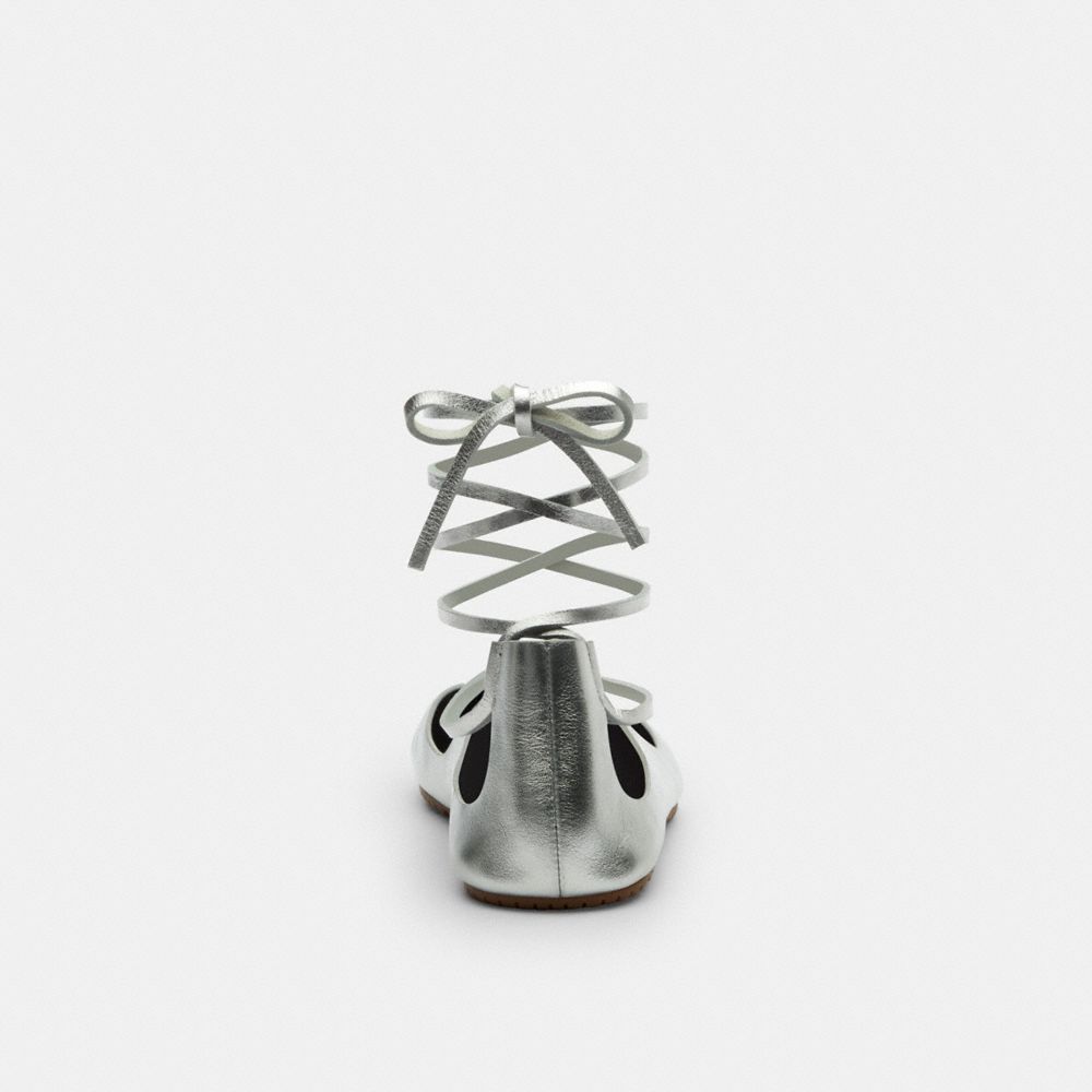 Lace-Up Soft Ballet Flat