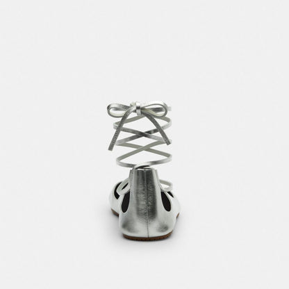 Lace-Up Soft Ballet Flat