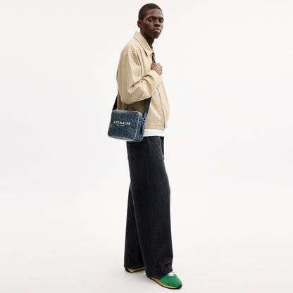Colton Crossbody Bag 25 In Signature Canvas With Coach Graphic