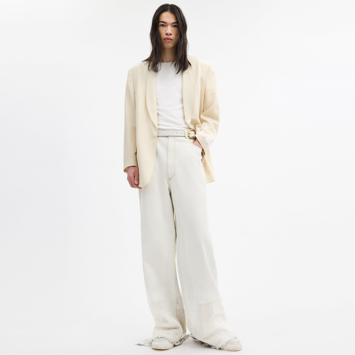 Yarn Dye Shawl Collar Blazer