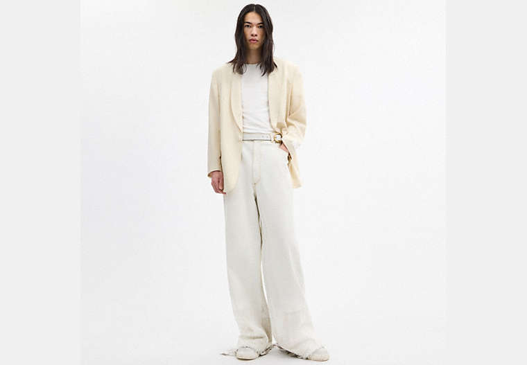 Yarn Dye Shawl Collar Blazer