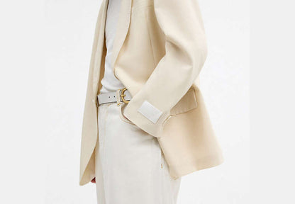 Yarn Dye Shawl Collar Blazer