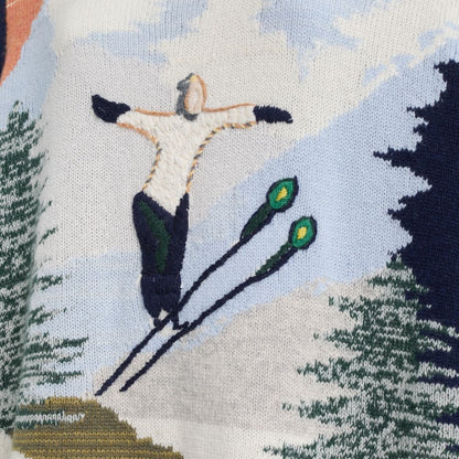 Restored Holiday Intarsia Sweater In Recycled Wool And Cashmere