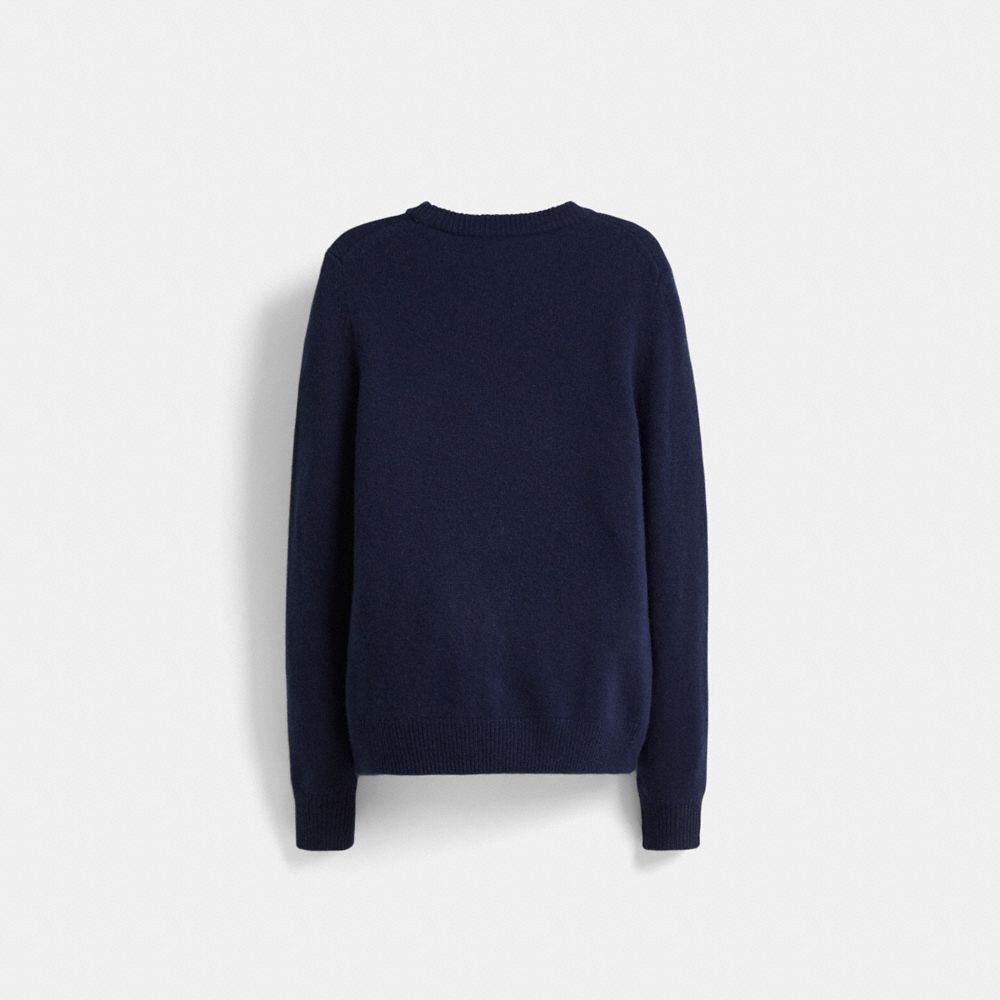 Restored Holiday Intarsia Sweater In Recycled Wool And Cashmere