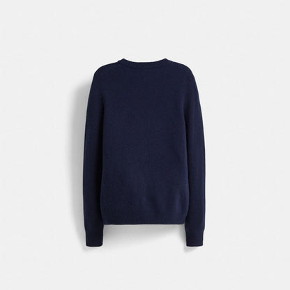 Restored Holiday Intarsia Sweater In Recycled Wool And Cashmere