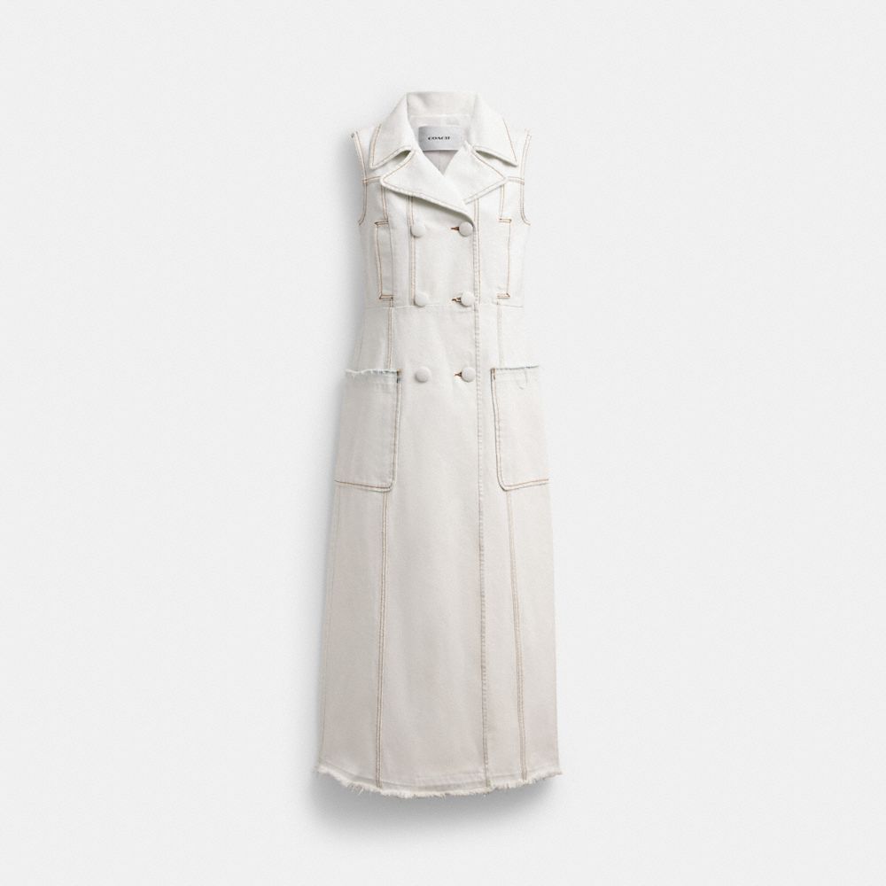 Sleeveless Denim Coat