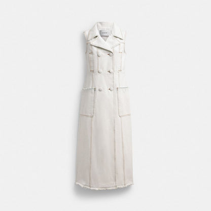 Sleeveless Denim Coat