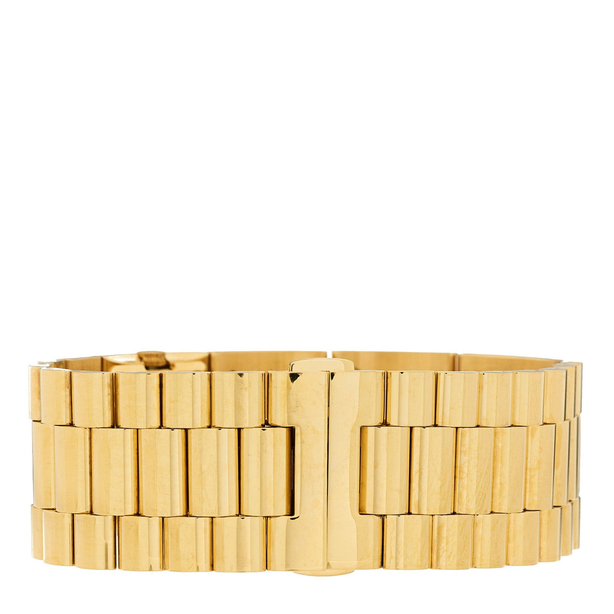 Fendi Stainless Steel 22mm Graph Quartz Watch Gold