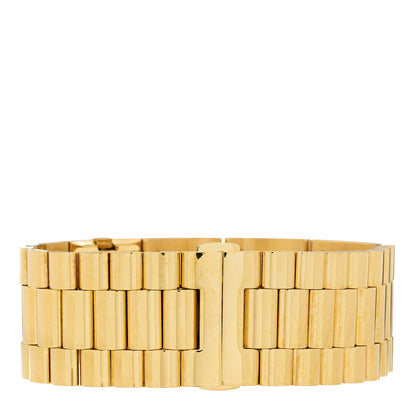 Fendi Stainless Steel 22mm Graph Quartz Watch Gold