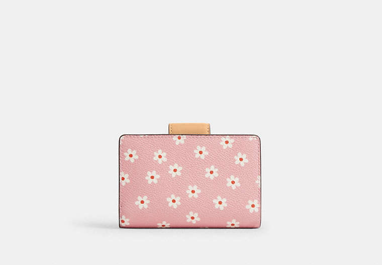 Medium Corner Zip Wallet With Floral Print