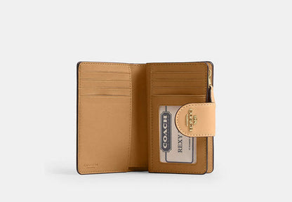 Medium Corner Zip Wallet With Floral Print