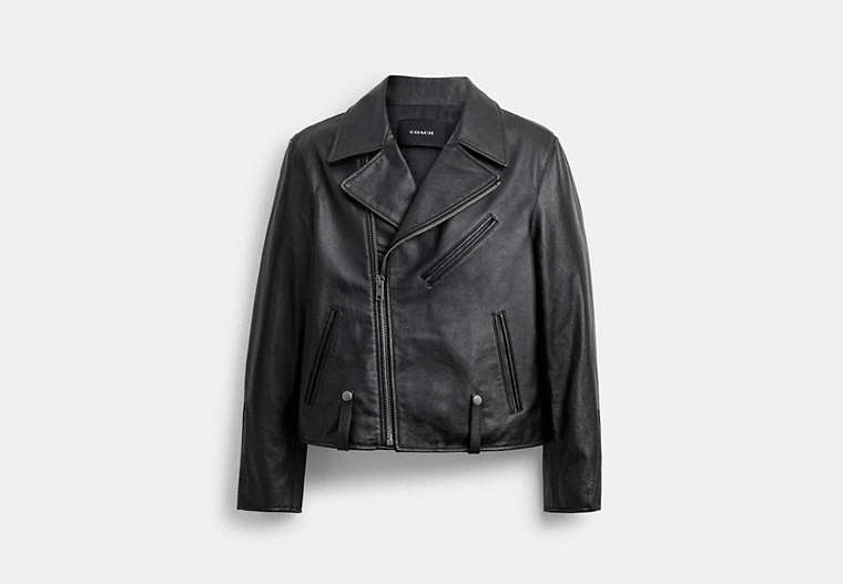 Shrunken Leather Biker Jacket