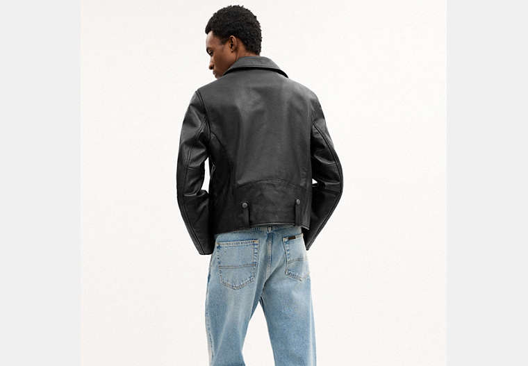 Shrunken Leather Biker Jacket