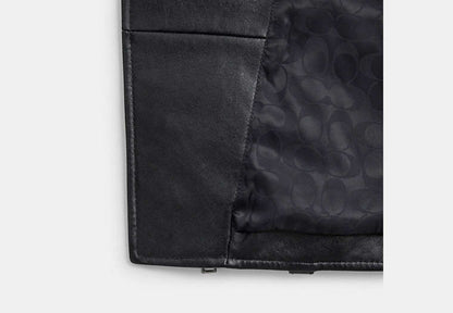 Shrunken Leather Biker Jacket