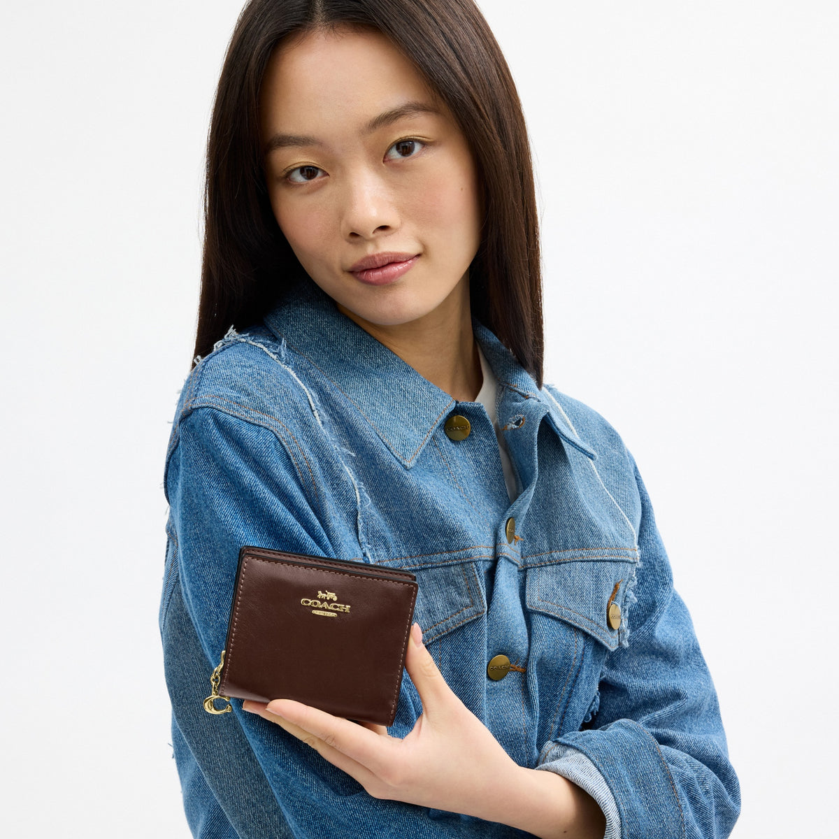 Snap Wallet With Charm