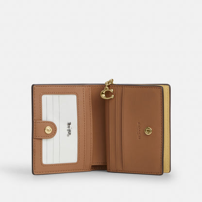 Snap Wallet In Signature Denim