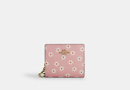 Snap Wallet With Floral Print