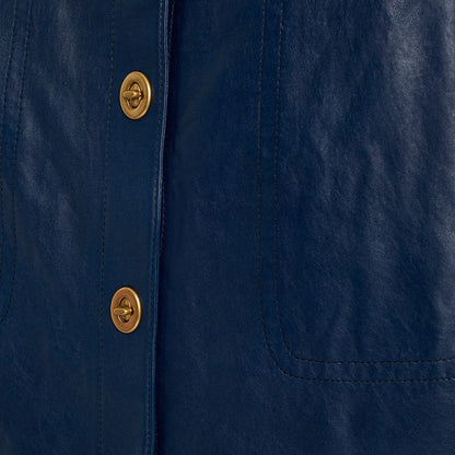 Restored Leather Skirt With Turnlocks