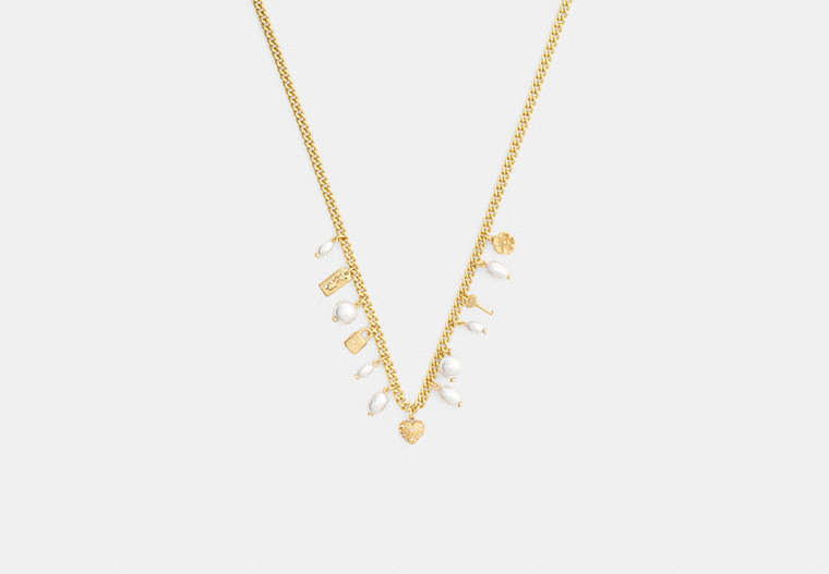 Pearl And Heart Charm Necklace