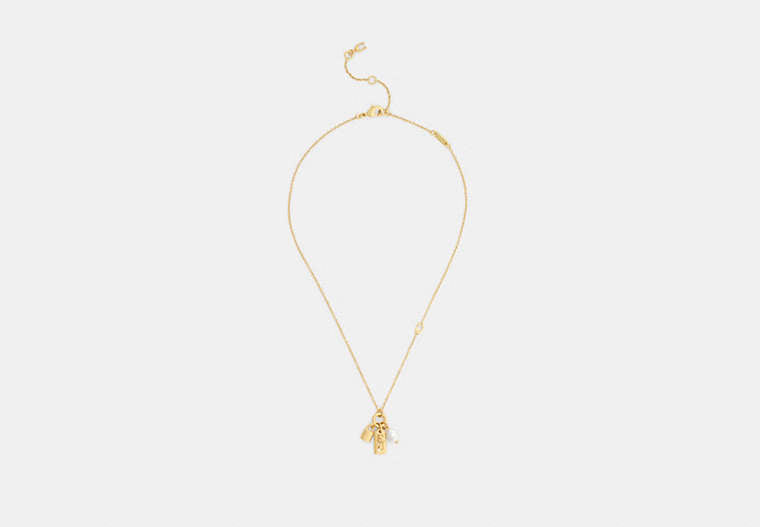 Pearl Charm Pendant Necklace