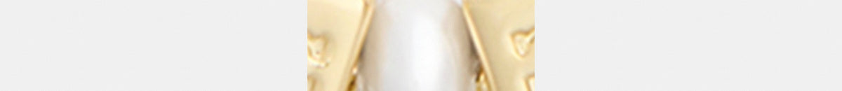 Cube Pearl Rondelle Pendant Necklace