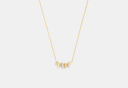 Mixed Rondelle Pendant Necklace