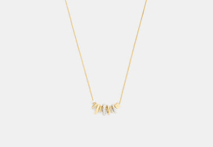 Mixed Rondelle Pendant Necklace