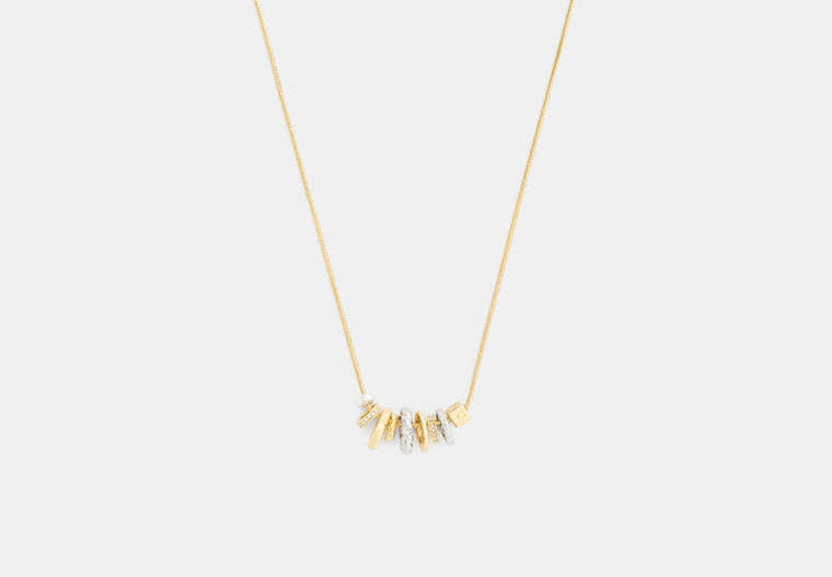 Mixed Rondelle Pendant Necklace
