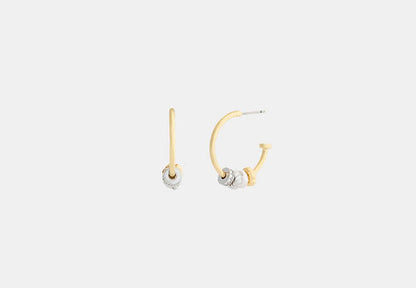 Mixed Rondelle Hoop Earrings