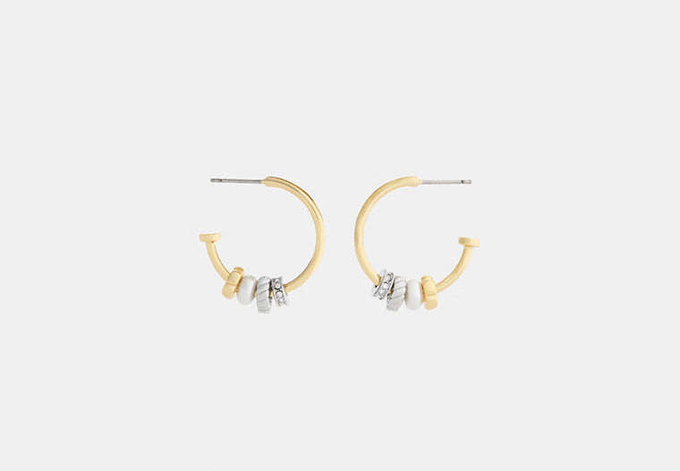 Mixed Rondelle Hoop Earrings