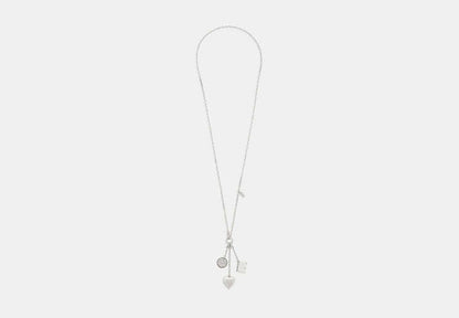 Heart And Book Long Pendant Necklace