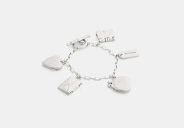 Heart And Book Charm Bracelet