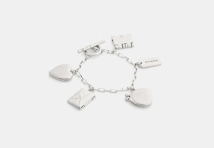 Heart And Book Charm Bracelet