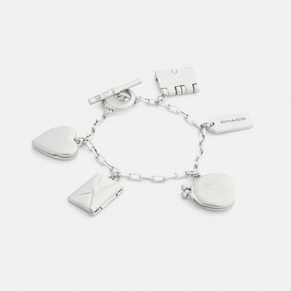 Heart And Book Charm Bracelet