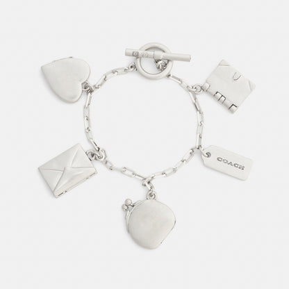 Heart And Book Charm Bracelet