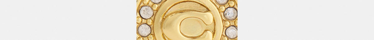 Signature Pavé Coin Pearl Drop Earrings