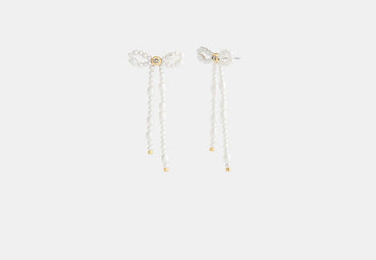 Pearl Bow Earrings