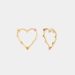 Oversized Heart Stud Earrings
