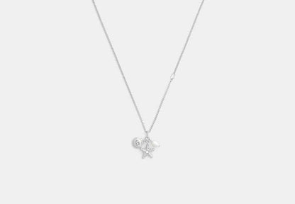 Pearl And Seashell Pendant Necklace
